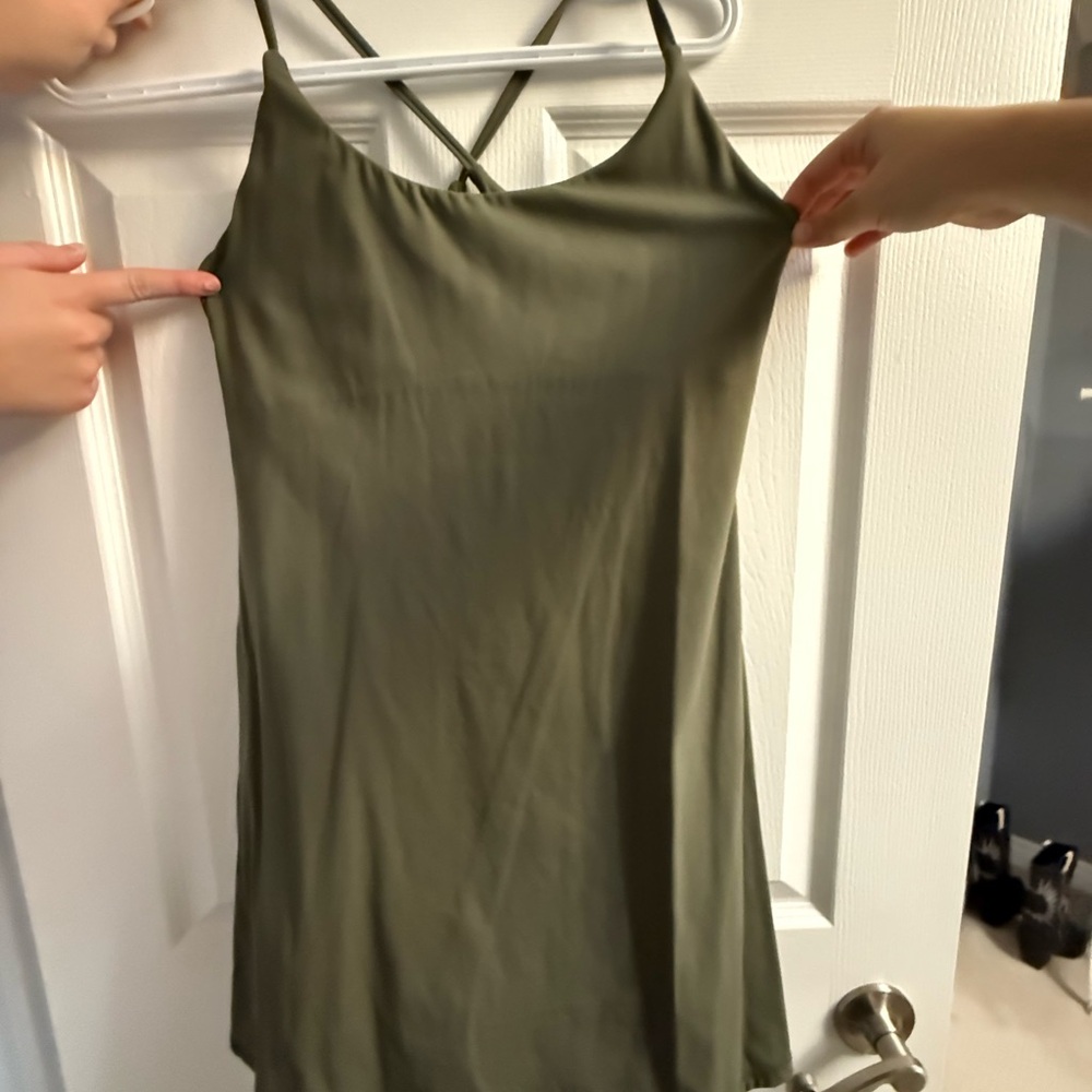 Halara Olive Green Tennis Dress